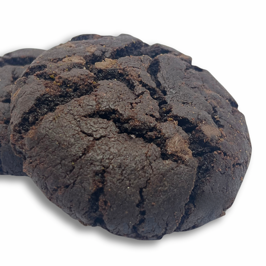 NY Style Dark Chocolate Cookies - Eggless