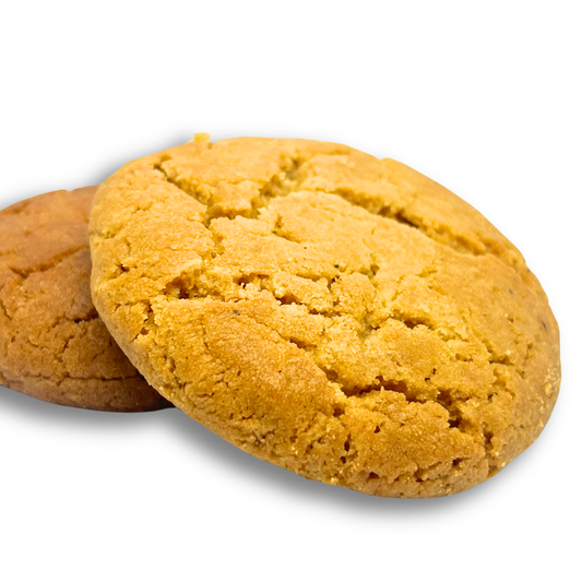 NY Style Peanut Butter Cookies - Eggless
